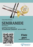 Flute part of "Semiramide" overture for Woodwind Quintet (fixed-layout eBook, ePUB)