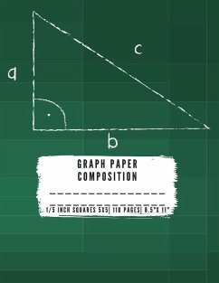 Graph Paper Composition: QUAD RULED 5x5, 0.20 inch size, 1/5 inch- Grid paper notebook- 110 PAGES - Large 8.5