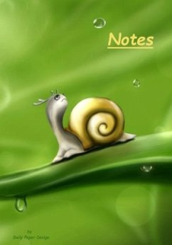 Notizbuch A5 liniert [Snail - Schnecke] Softcover von Daily Paper Design   80 Seiten   als Tagebuch, Bullet Journal, Not - Paper Design, Daily