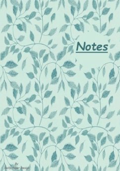 Notizbuch A5 liniert [Blue Leaves - Blaue Blätter] Softcover von Daily Paper Design   80 Seiten   als Tagebuch, Bullet J - Paper Design, Daily