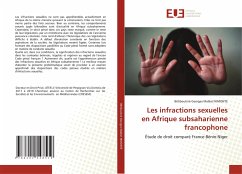 Les infractions sexuelles en Afrique subsaharienne francophone - NIMONTE, Bêtiboutinè Georges Malkiel