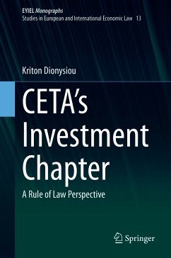 CETA's Investment Chapter (eBook, PDF) - Dionysiou, Kriton