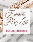 Favorite Play List - Blank Notebook - Write It Down - Pastel Rose Gold Brown - Abstract Modern Contemporary Unique