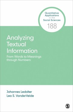 Analyzing Textual Information - Ledolter, Johannes; Vandervelde, Lea