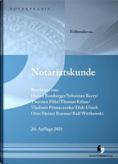 Notariatskunde - Roemer, Heiner;Wittkowski, Ralf;Führ, Thorsten
