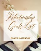 Relationship Goals List - Blank Notebook - Write It Down - Pastel Rose Gold Brown - Abstract Modern Contemporary Unique