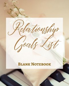 Relationship Goals List - Blank Notebook - Write It Down - Pastel Rose Gold Brown - Abstract Modern Contemporary Unique - Presence