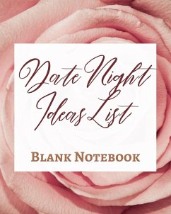 Date Night Ideas List - Blank Notebook - Write It Down - Pastel Rose Gold Pink - Abstract Modern Contemporary Unique - Presence