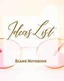 Ideas List - Blank Notebook - Write It Down - Pastel Rose Pink Gold Abstract Modern Minimalist Contemporary Design Fun