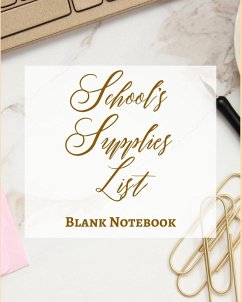 School's Supplies List - Blank Notebook - Write It Down - Pastel Rose Gold Brown Chocolate Cocoa Marble Abstract Modern - Presence