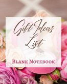 Gift Ideas List - Blank Notebook - Write It Down - Pastel Rose Gold Pink - Abstract Modern Contemporary Unique Design