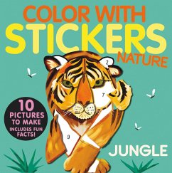 Cover Color with Stickers: Jungle