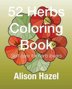 Cover 52 Herbs Coloring Book: Self-care for plant lovers