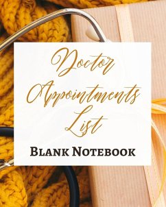 Doctor Appointments List - Blank Notebook - Write It Down - Pastel Rose Gold Brown Yellow - Abstract Modern Unique Art - Presence