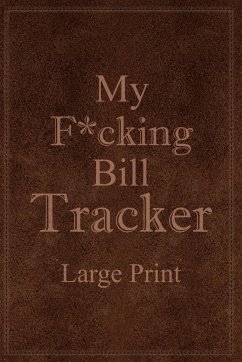 My F*cking Bill Tracker Large Print - Paperland