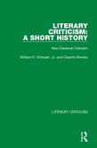 Literary Criticism: A Short History (eBook, ePUB)