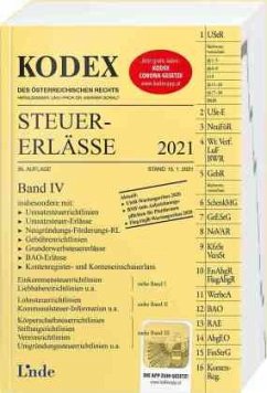 KODEX Steuer-Erlässe 2021, Band IV - Titz-Frühmann, Elisabeth