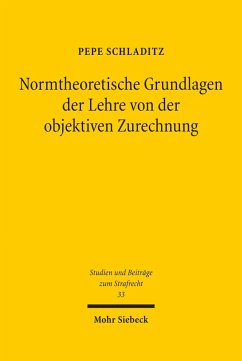 Normtheoretische Grundlagen der Lehre von der objektiven Zurechnung (eBook, PDF) - Schladitz, Pepe