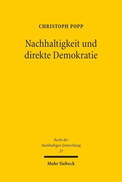 Nachhaltigkeit und direkte Demokratie (eBook, PDF) - Popp, Christoph