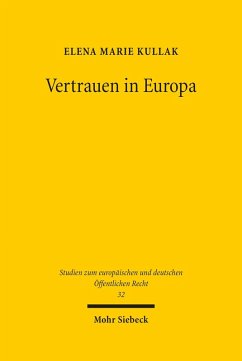 Vertrauen in Europa (eBook, PDF) - Kullak, Elena Marie