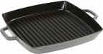 Staub Grillpfanne induktion quadratisch 33cm Graphit-grau