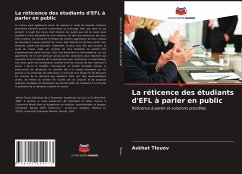 La réticence des étudiants d'EFL à parler en public - Tleuov, Askhat