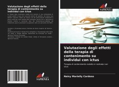 Valutazione degli effetti della terapia di contenimento su individui con ictus - Cardoso, Naisy Marielly