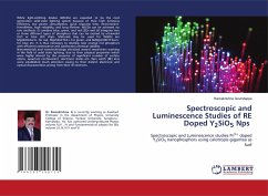 Spectroscopic and Luminescence Studies of RE Doped Y2SiO5 Nps - Govindappa, Ramakrishna