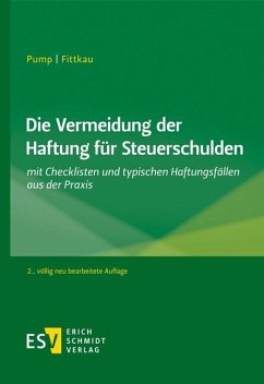 Die Vermeidung der Haftung für Steuerschulden (eBook, PDF) - Fittkau, Herbert; Pump, Hermann