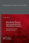 Mündliche Wissenskommunikation im öffentlichen Kontext (eBook, PDF)