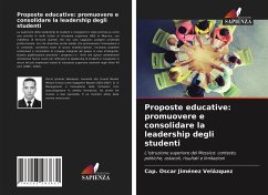 Proposte educative: promuovere e consolidare la leadership degli studenti - Jiménez Velázquez, Cap. Óscar
