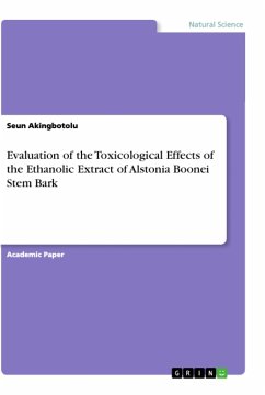 Evaluation of the Toxicological Effects of the Ethanolic Extract of Alstonia Boonei Stem Bark