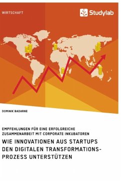 Wie Innovationen aus Startups den digitalen Transformationsprozess unterstützen. Empfehlungen für eine erfolgreiche Zusammenarbeit mit Corporate Inkubatoren - Badarne, Dominik