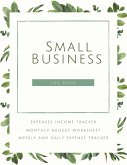 Small Business Logbook Expenses Income Tracker Monthly Budget Worksheet Weekly and daily Expense Tracker