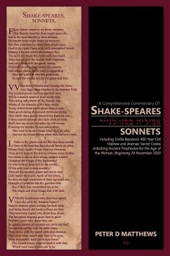 A Comprehensive Commentary of SHAKE-SPEARES SONNETS (Tome 1 of 3) - Matthews, Peter D