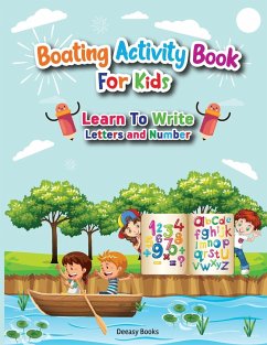 Boating Activity Book For Kids-Learn to Write Letters and Number - Books, Deeasy