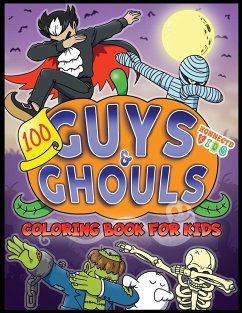 100 Guys and Ghouls Coloring Book for Kids - Kids, Konnectd