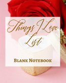 Things I Love List - Blank Notebook - Write It Down - Pastel Rose Gold Pink - Abstract Modern Contemporary Unique
