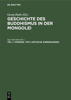 Vorrede. Text. Kritische Anmerkungen (eBook, PDF) - Nam-Mk¿a, Jigs-Med