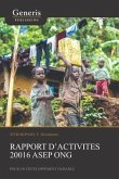 Rapport d'activités 20016 ASEP ONG: Pour un Développement durable