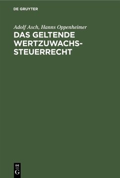 Cover Das geltende Wertzuwachssteuerrecht (eBook, PDF)