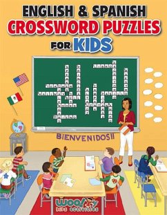 English and Spanish Crossword Puzzles for Kids: Teach English and Spanish with Dual Language Word Puzzles (Learn English or Learn Spanish and Have Fun - Woo! Jr. Kids Activities