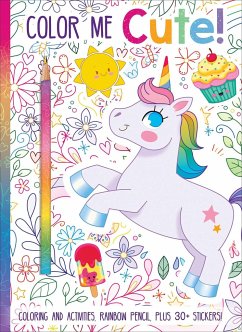 Color Me Cute! Coloring Book with Rainbow Pencil - Acampora, Courtney