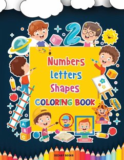 Numbers ,Letters,Shapes Coloring Book - Books, Deeasy