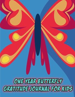 One Year Butterfly Gratitude Journal For Kids - Books, Deeasy