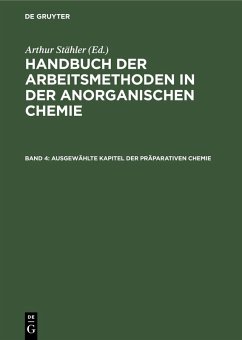 Cover Ausgewählte Kapitel der präparativen Chemie (eBook, PDF)