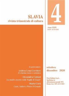 Slavia N. 2020 4 (eBook, ePUB) - Cattani, Alessandra; Corti, Mario; De Sanctis, Ilaria; Franzoni, Daniele; Gippius, Zinaida; Lena Corritore, Andrea; Medolla, Elisa; Nussio, Piero; Pubblici, Lorenzo; Pucci, Nilo; Risaliti, Renato; Sklovskij, Viktor