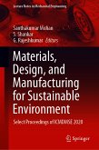 Materials, Design, and Manufacturing for Sustainable Environment (eBook, PDF)