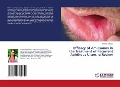 Efficacy of Amlexanox in the Treatment of Recurrent Aphthous Ulcers -a Review - siddique, Adeeba