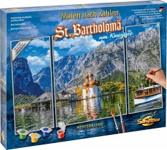 Schipper 909260841 - Malen nach Zahlen, Meisterklasse Triptychon, St. Bartholomä am Königssee